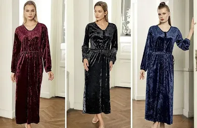 Picture for category Velvet Nightgown Set